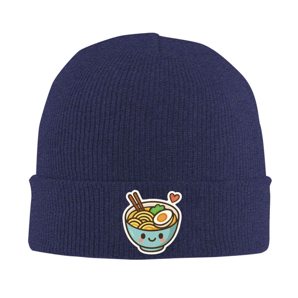 Kawaii RaUnisex Schüssel Warme Strickmütze Winter Strickmütze Mütze Beanie Hip Hop Caps für Unisex