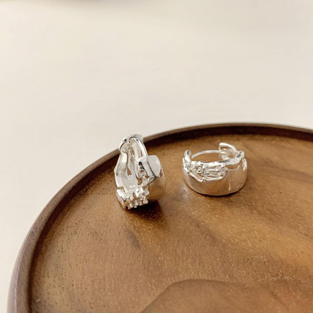 Korean Style Irregular Luxury Geometric Hoop & Stud Earrings for Women - Trendy and Versatile Fashion Jewelry