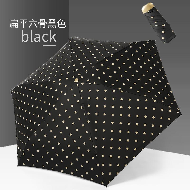 Titanium silver glue parasol folding umbrella vinyl sunscreen 50% off 8 bone mini sun umbrella