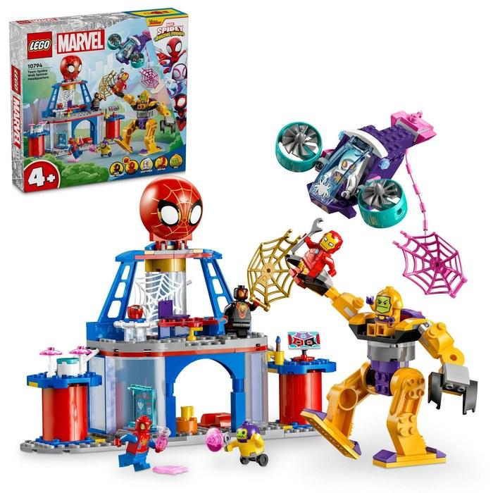 LEGO Marvel Spidey and His Amazing Friends Team Spidey: Web-Spinner Hideout 10794, Multicolor