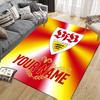 Custom Name,VfB Home Sofa Decoration for Living Room & Bedroom, Non‑Slip Play Flannel Floor Mat for Game Room
