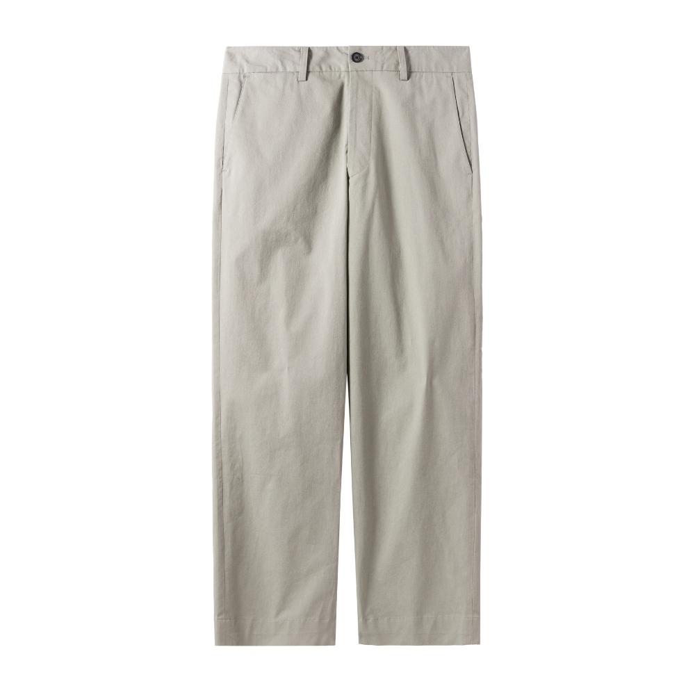 BROMPTON LONDON Summer Basic Cotton Trousers - L/Khaki (P242Mpt510)