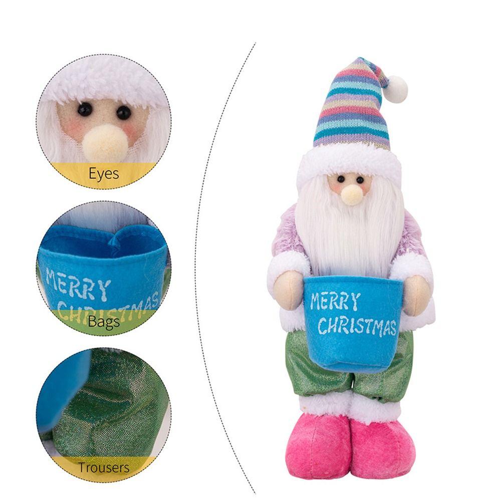 3D Christmas Decoration Supplies Cute Santa Claus Dolls Portable Snowman Doll Ornaments Home