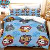 Paw Patrol Cartoon Duvet Cover, Cute Puppy Printed Quilt Cover With Pillowcase, Soft Bedding For Kids Bedroom
