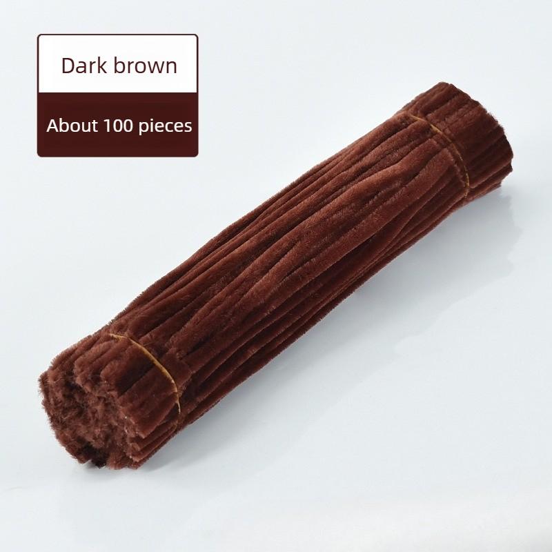 100-1000PCSMacaronColor ChenilleStems DIY Craft Pipe Cleaners for Kids Handmade Bouquet Hairband Flower Arrangement Stem Tie Kit