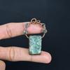 Indicolite Gemstone Pendant, Copper Electroformed Pendant, Handmade Antique Jewelry, Gift For Mother Day