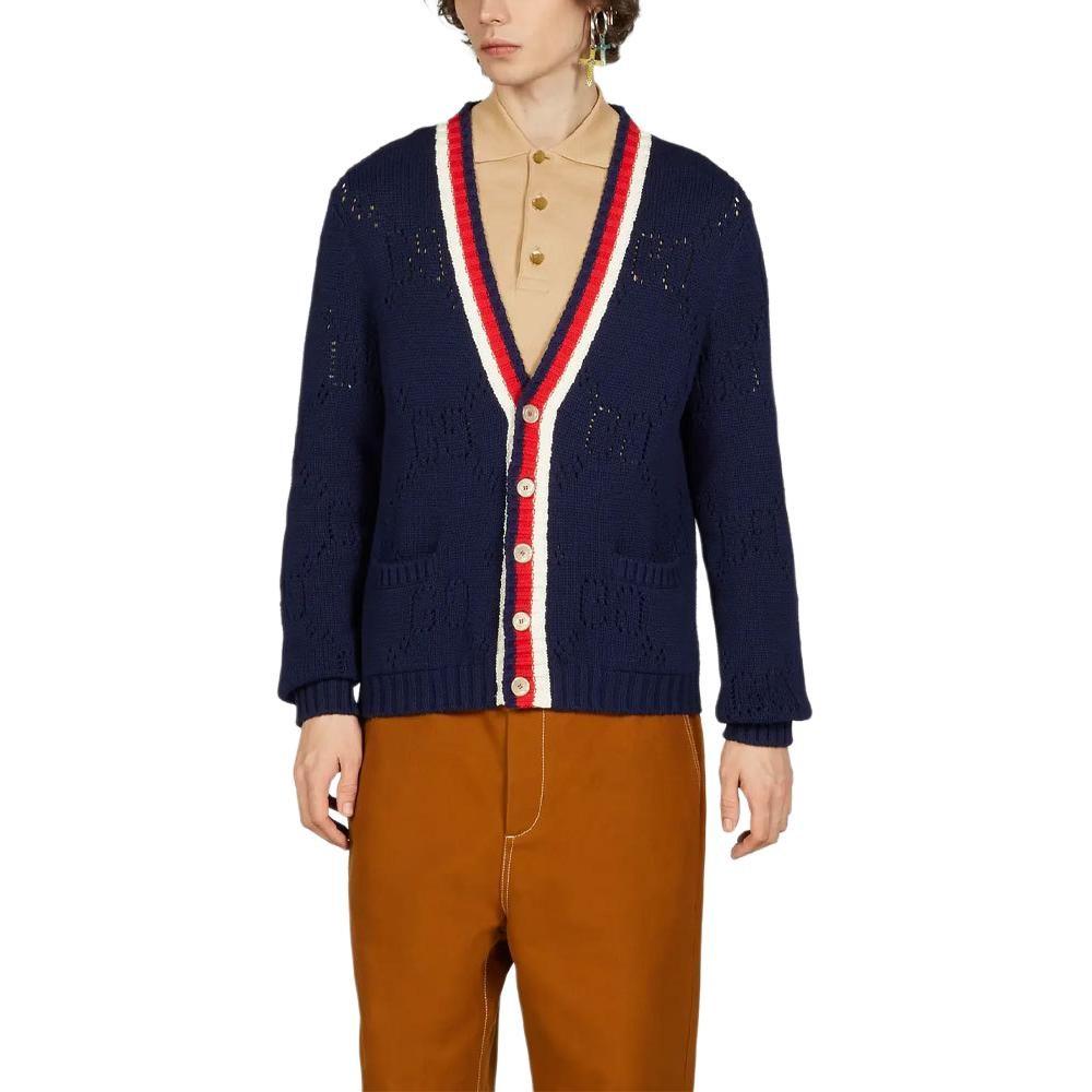 GUCCI SS23 Sweater Men's Navy Blue 740503-XKC4L-4804