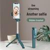Portable Multifunctional Bluetooth Selfie Stick Tripod with Fill Light and Retractable Design