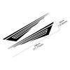 2PCS Car Door Side Stickers For Tesla Model Y PVC Vinyl Decals Waterproof Auto Body Styling DIY Decoration Stickers Accessories