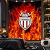 Wall Hanging Tapestry Monaco FC Print Cloth for Living Room Bedroom Home Decor