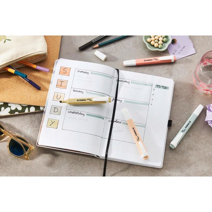 Surligneur - STABILO - Swing Cool NatureCOLORS - 4 Couleurs Pastels Nature