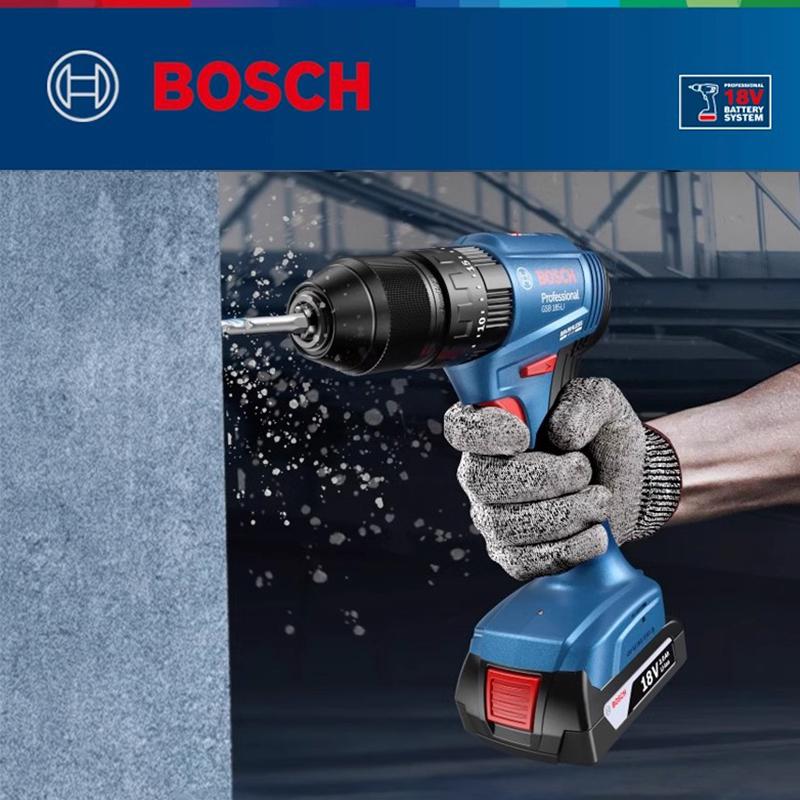Bosch GSB 185 LI Electric Drill 18V professional lithium-ion impact drill can warn of low battery and tool malfunctions