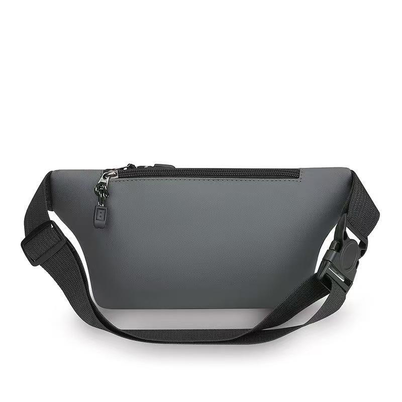 Men’s Waist Bag Large Capacity Crossbody Chest Bag Multi Pocket Nylon Sling Pack Casual Travel Belt Bag