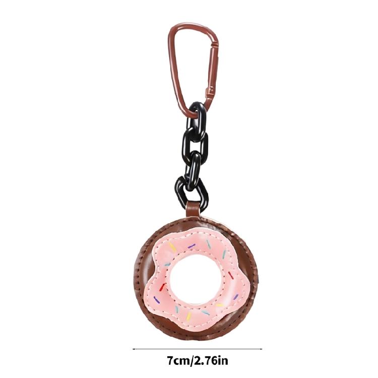 Doughnuts Bag Charm,Leather Food Keychain for Handbags,Backpacks Purses Decors Bag Accessories Lovely Bag Key Charm
