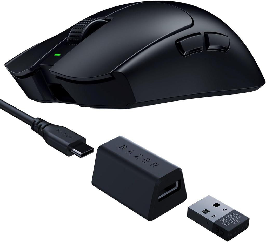 Razer Viper V3 Pro SE Gaming Mouse 1000Hz Dongle 2nd Generation Focus Pro 35K 35000 Up to 95 Hours Battery Optical 6 USB Cable Japanese Distributor -