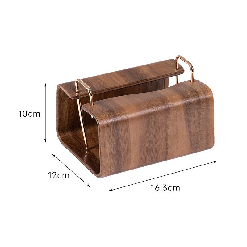 Retro Solid Wood Tissue Box Decoration Home Tearoom Coffee Table Paper Towel Box Ornaments Hotel Office Napkin Paper Box Crafts
