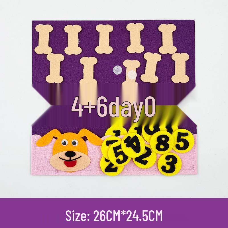 Colț de grădiniță DIY: Materiale Didactice Puzzle Numere din Pâslă