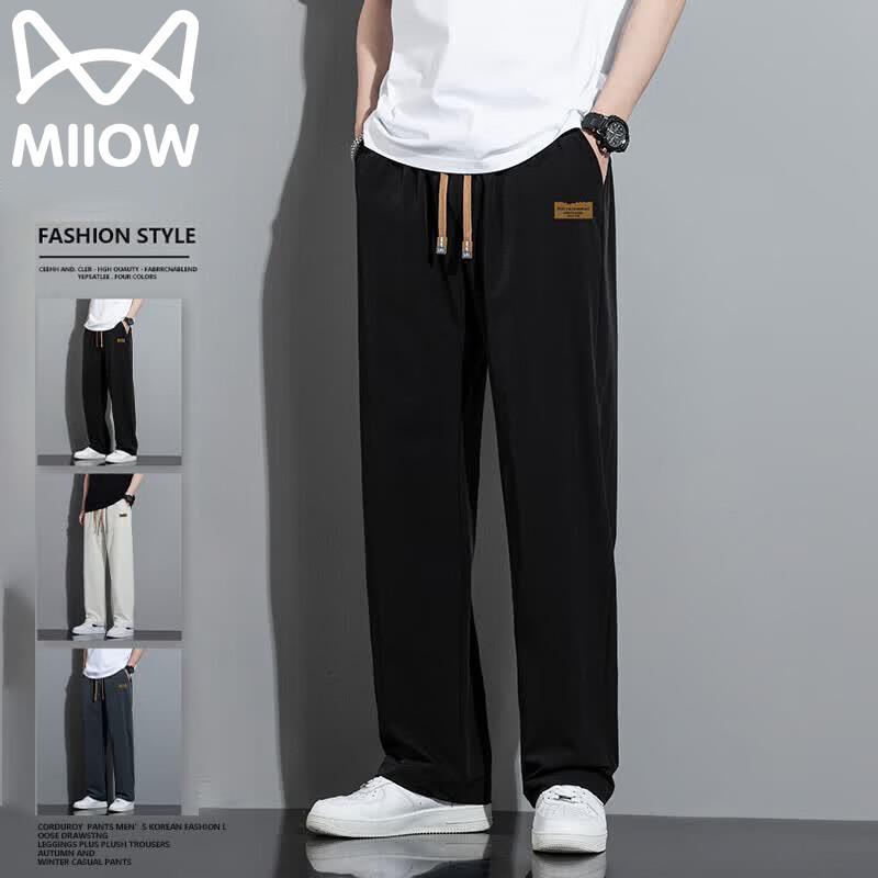 MiiOW Men's Summer Thin Casual Straight Leg Pants