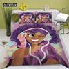 African American Black Lovers Duvet Cover Black Couple Soft Bedding Collection ValentineS Day Comforter Cover Collection Bedroom Decoration