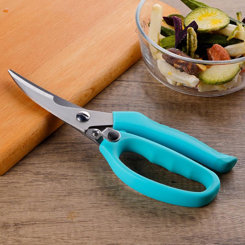 8-in-1-Multifunktionsschere für Hühnerknochen, Klinge aus rostfreiem Stahl, Griff aus PP und TPR, Küchenscherenwerkzeug für zu Hause