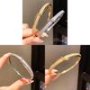 Vintage Gold Zircon Round Bangle Bracelet With Geometric Design For Fashion Women