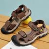 Oryginalne skórzane męskie letnie buty antypoślizgowe męskie obuwie plażowe oddychające antykolizyjne sandały szybkoschnące buty do brodzenia w wodzie