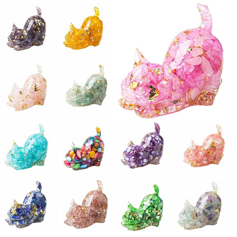 

Креативная хрустальная фигурка кошки, декоративная фигурка кошки, украшения для салона автомобиля Style 3