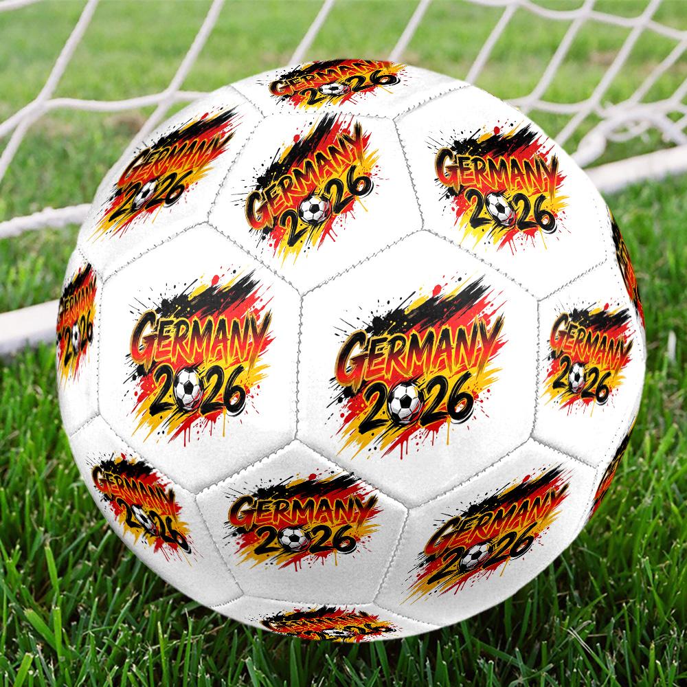 Germany 2026 Soccer Championship  Soccer Ball Size 5 Football Machine Sewn Outdoor Universal Football perfect gift for sports enthusiasts