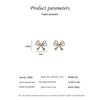 925 Sterling Silver Bow Ear Studs for Women - Trendy 2024 Ice Flower Earrings, Personalized Fashion Statement