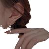 Heart-Shaped S925 Silver Needle Earrings for Women - Simple, Luxurious, Light, Temperament Stud and Dangle Ear Accessories.