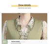 2026 New Lapel Long-Sleeve T-Shirt for Middle-Aged Women, Thin Spring/Autumn Top, Small Size for Mom