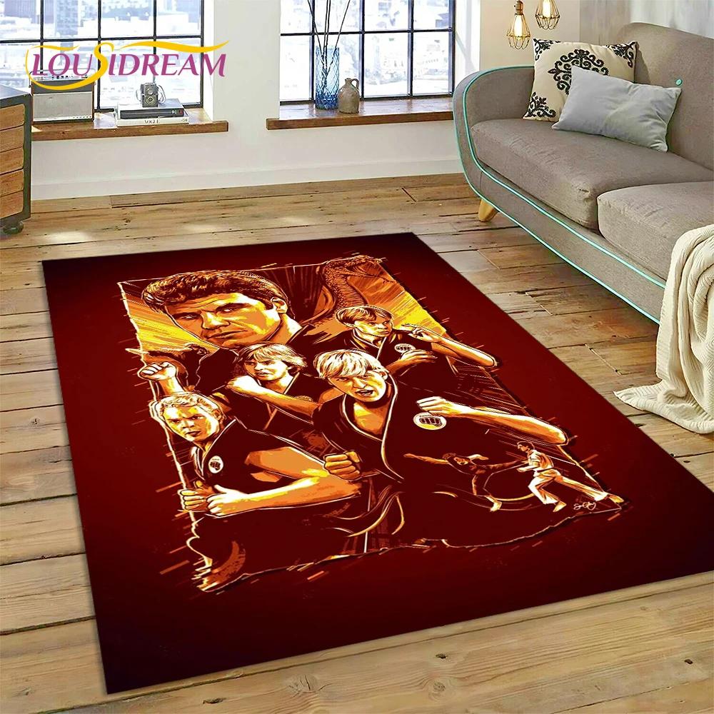 3D Cobra Kai Classics TV Amanda Karate Rug Carpet for Living Room Bedroom Decor,Floor Mat Non-slip Decoration for Sofa Doormat