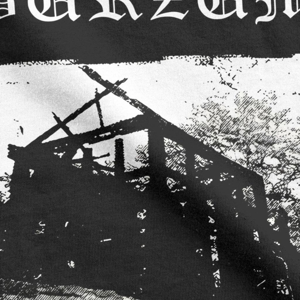 Men Women T-Shirt Aske Black Metal Rock Novelty Pure Cotton Tees Short Sleeve Burzum T Shirt Crew Neck Clothes Plus Size