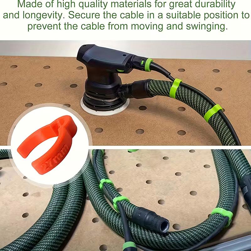 10Pcs Hoses Clamps Hose Clamp Organizing Dust Soft Hose Clips Accessories For Vacuum Hoses Grinder Dust Extractor