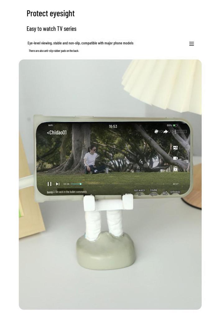 Resin Astronaut Phone Holder & Desktop Ornament