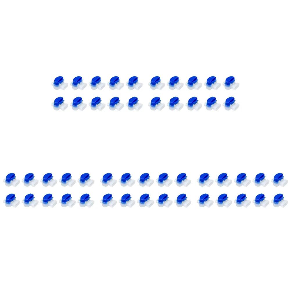10-50pcs Waterproof Cable Clamps Wire Connector For Robotic Lawnmower Electric Cable Terminal 3 Pin Robotic Lawn Mower Connector