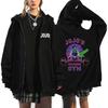 JoJo's Bizarre Adventure Anime Hooded Men Women Hot Manga Zipper Hoodies Plus Size Sweatshirt Harajuku Streetwear Zip Up Jacket