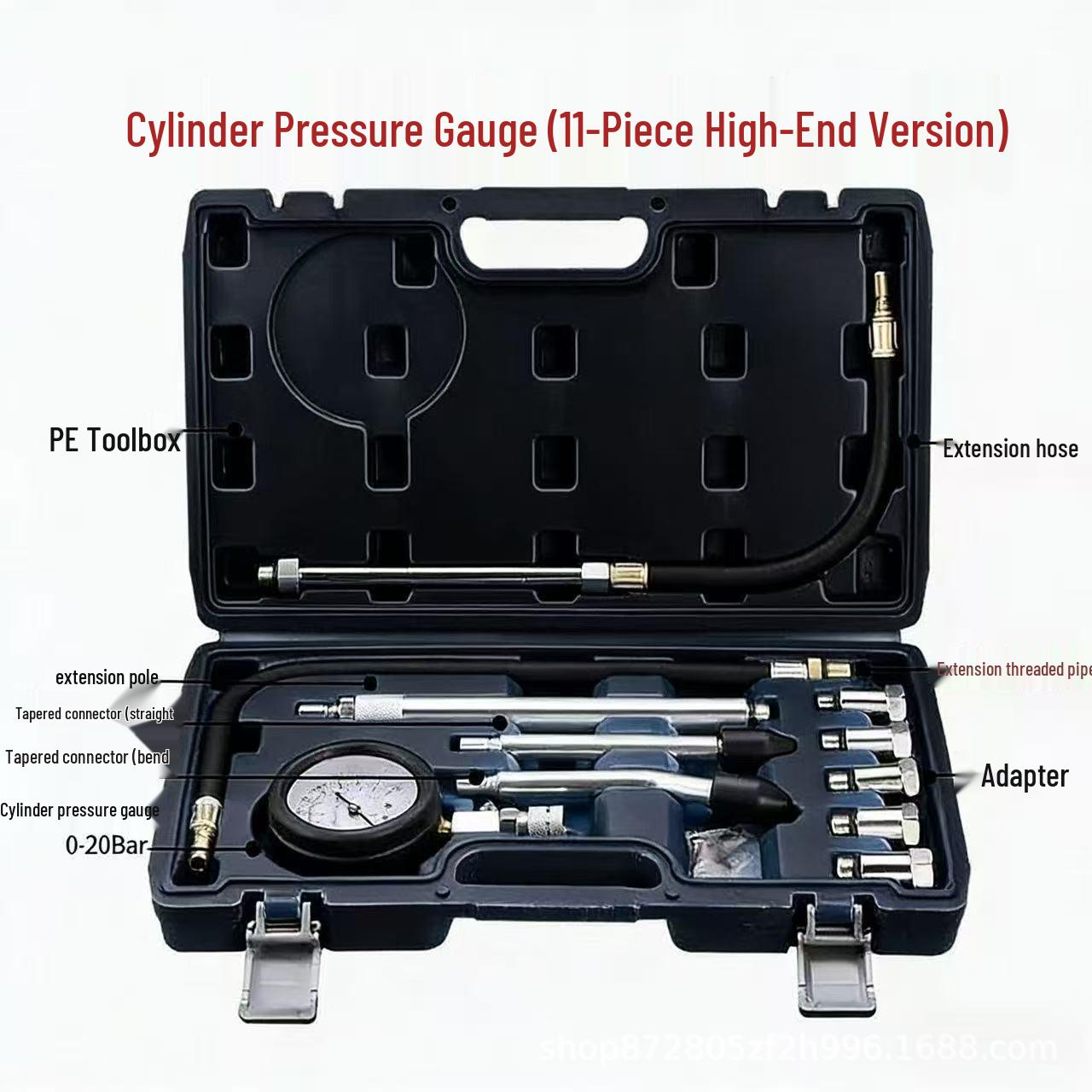 High-Config Automotive Multi-Function Engine Cylinder Pressure Tester Tool High-Configuration Cylinder Pressure Gauge