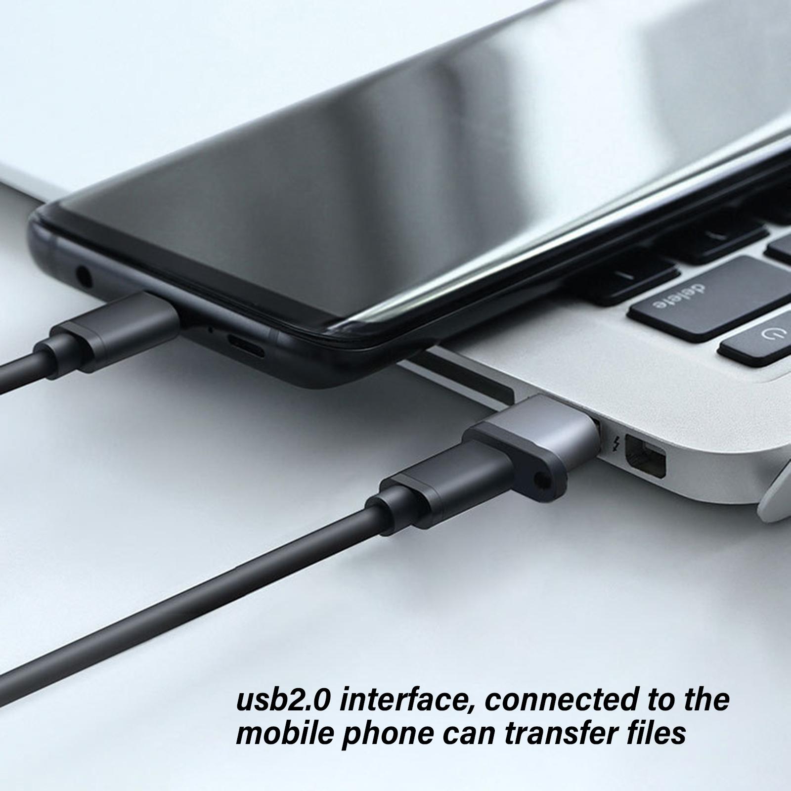 Адаптер-конвертер USB C Female to USB A Male для быстрой зарядки и передачи данных — фото 4