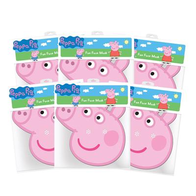 Peppa Pig Kartonnen Maskers 6 Stuks