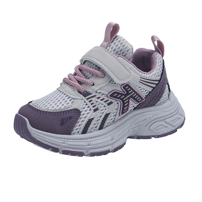 Boys' Sports Shoes 2025 Spring and Autumn New Children's Mesh Breathable Boys' Running Shoes Girls' Casual Shoes Non-slip