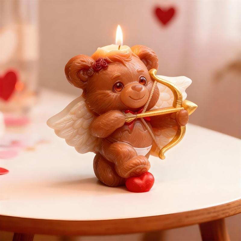 Detailed Balloon Bear Silicone Mould with Carving for Candle and Soap Making Enhances Artistic Value