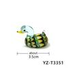 Colorful Cute Glass Duck Mini Figurine Craft Ornament Easter Animal Tiny Statues Home Table Micro Fairy Garden Decor Accessories