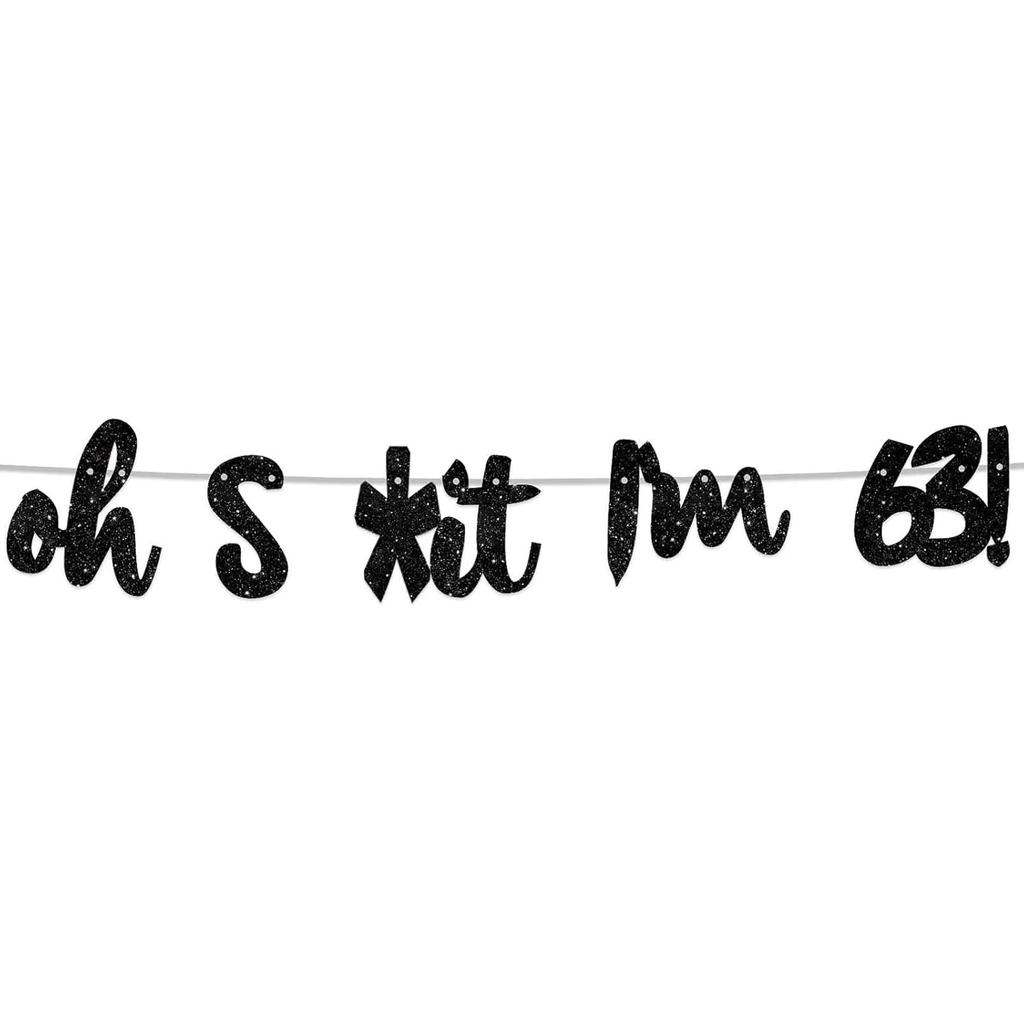 Oh I’m 30! Banner Backdrop Glitter Black Hallo Thirty Cheers to 30 Years Old Theme Decor for Man Woman Happy 30th Birthday Party Photo Studio Prop