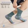 Sports Socks, Men's Long Stockings, Thick Towel Bottom, Anti-odor, Anti-slip, Wear-resistant, Professional Basketball and Running Long Socks