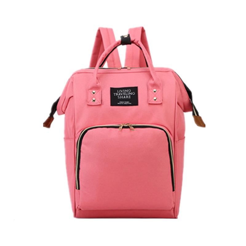 Large-capacity new lightweight casual mommy bag, fashionable double shoulder mother and baby backpack, travel belt baby mother bag