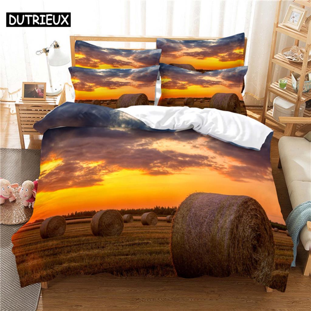 Comforter Colorful Aurora Bedding Set 3D Bedding Digital Printing Queen Size Bedding Set Fashion Design