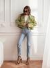 Autumn Plaid Woolen Lapel Jacket - British Style Cropped Design