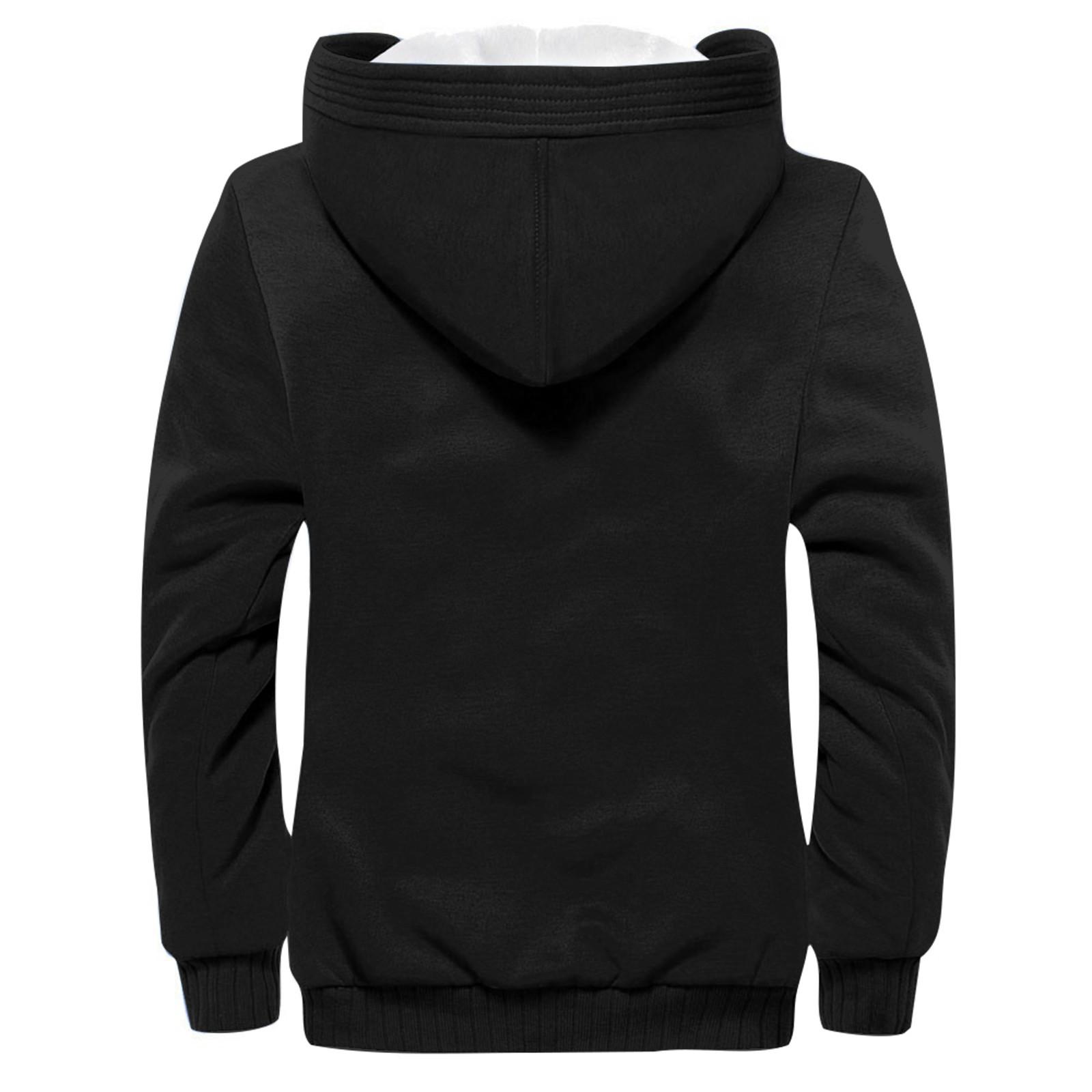 Мужской пуловер на молнии с длинными рукавами и капюшоном — фото 3