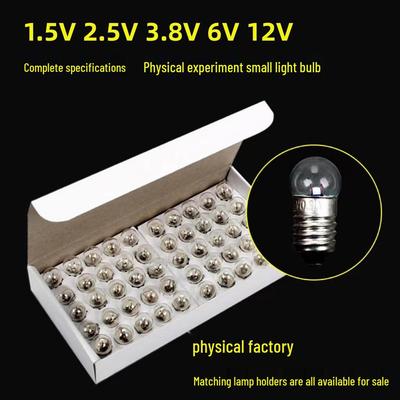 Compact Light Bulb Set - 1.5V, 2.5V, 3.8V Screw Base for Flashlights and Experiments